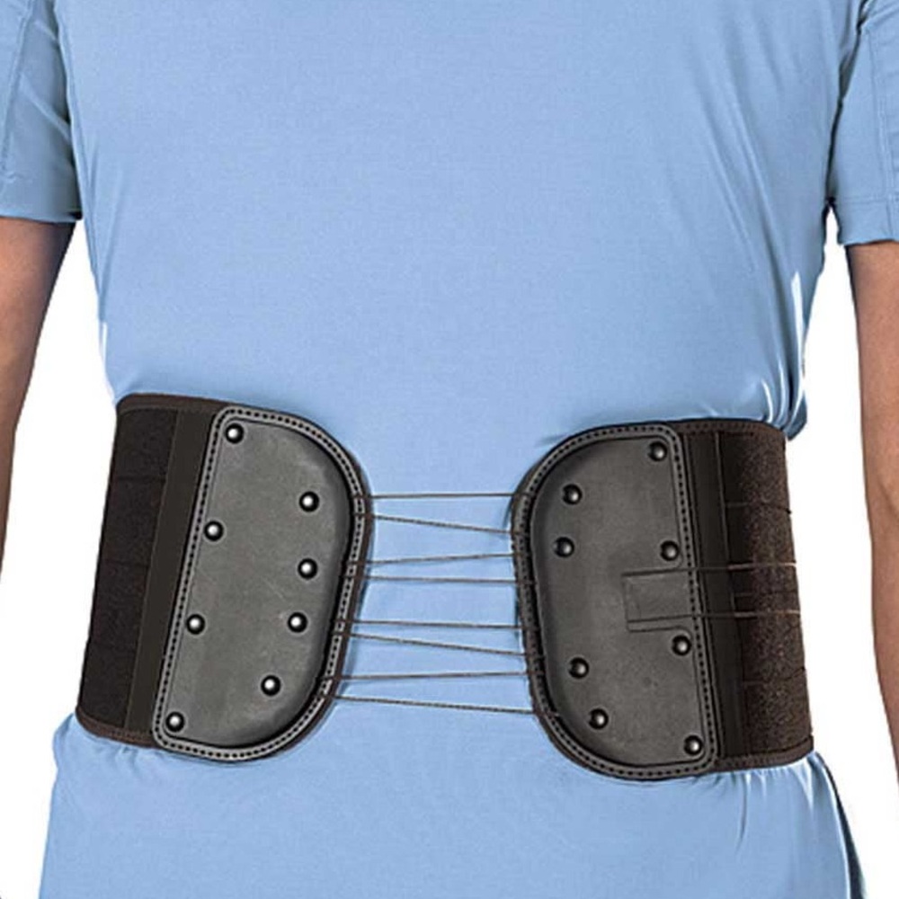 Mueller Green Black Adjustable Back and Abdominal Support, One Size Fits Most